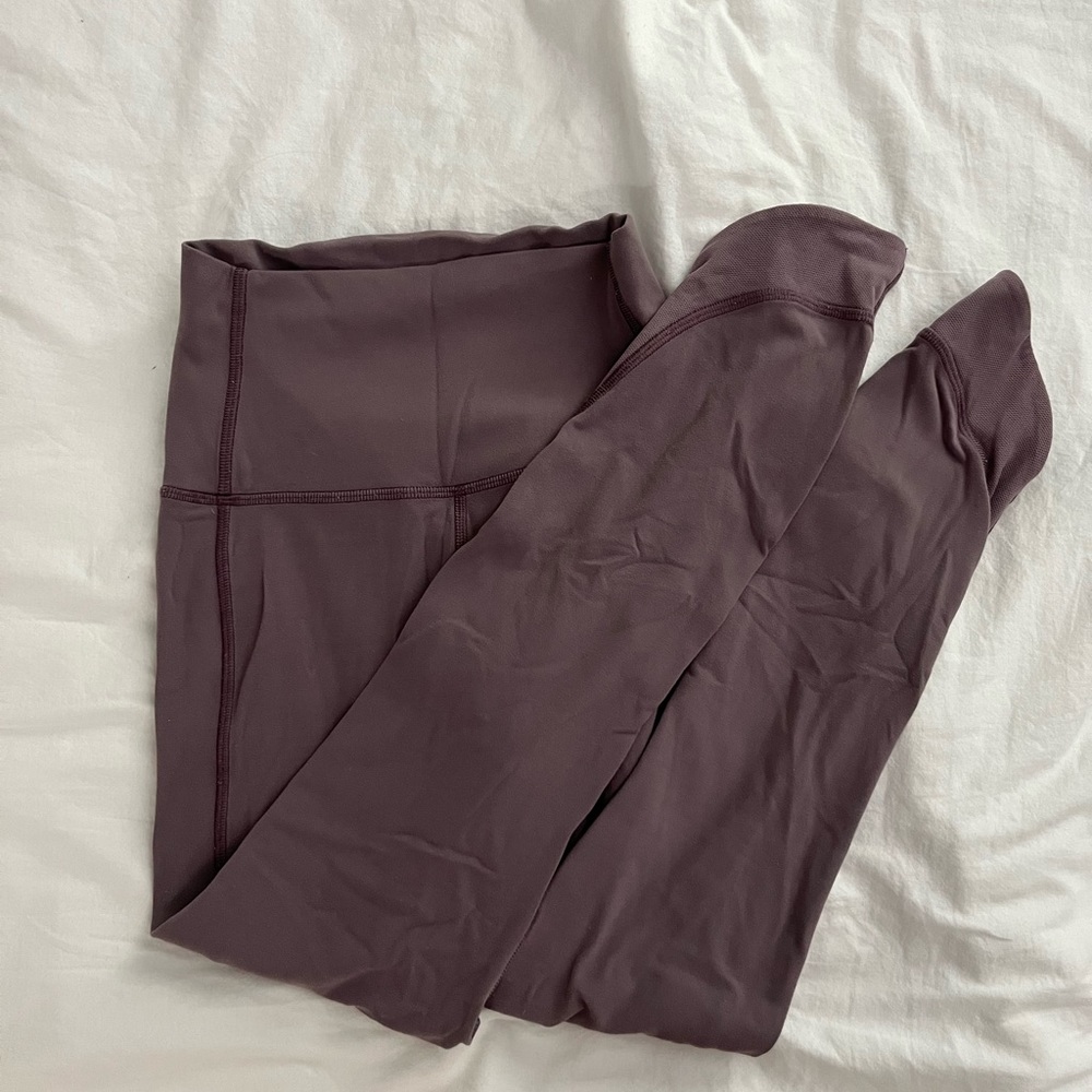 Lululemon dusty purple asymmetrical align leggings